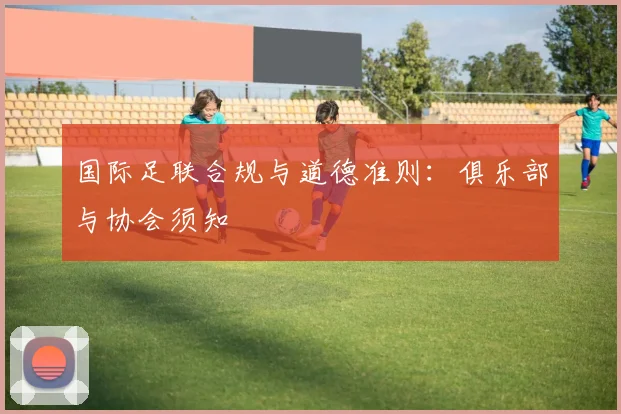 国际足联合规与道德准则：俱乐部与协会须知