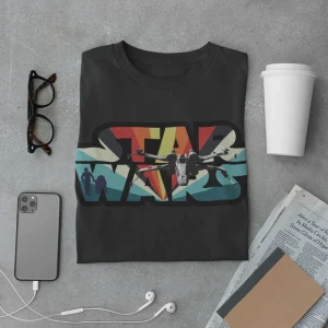 Retro X-Wing Starburst Star Wars Logo T-Shirt