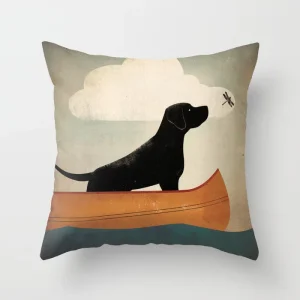 black-dog-canoe-ride-pillows